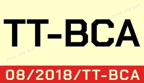 Thông tư 08/2018/TT-BCA (Hướng dẫn Nghị định 83/2017/NĐ-CP)